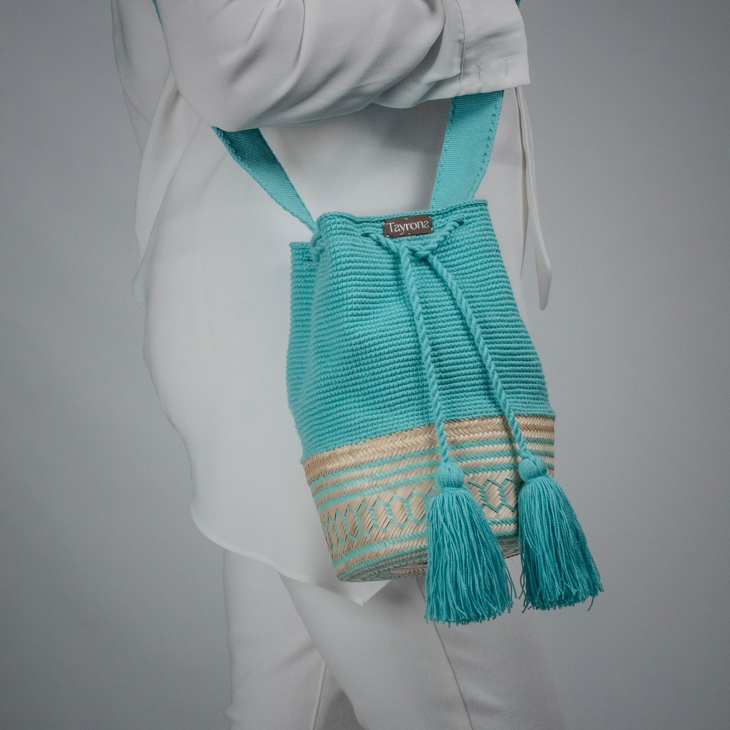 Tayrona Straw Weave - Aqua Breeze