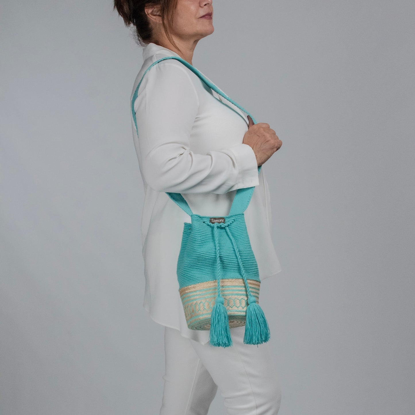 Tayrona Straw Weave - Aqua Breeze